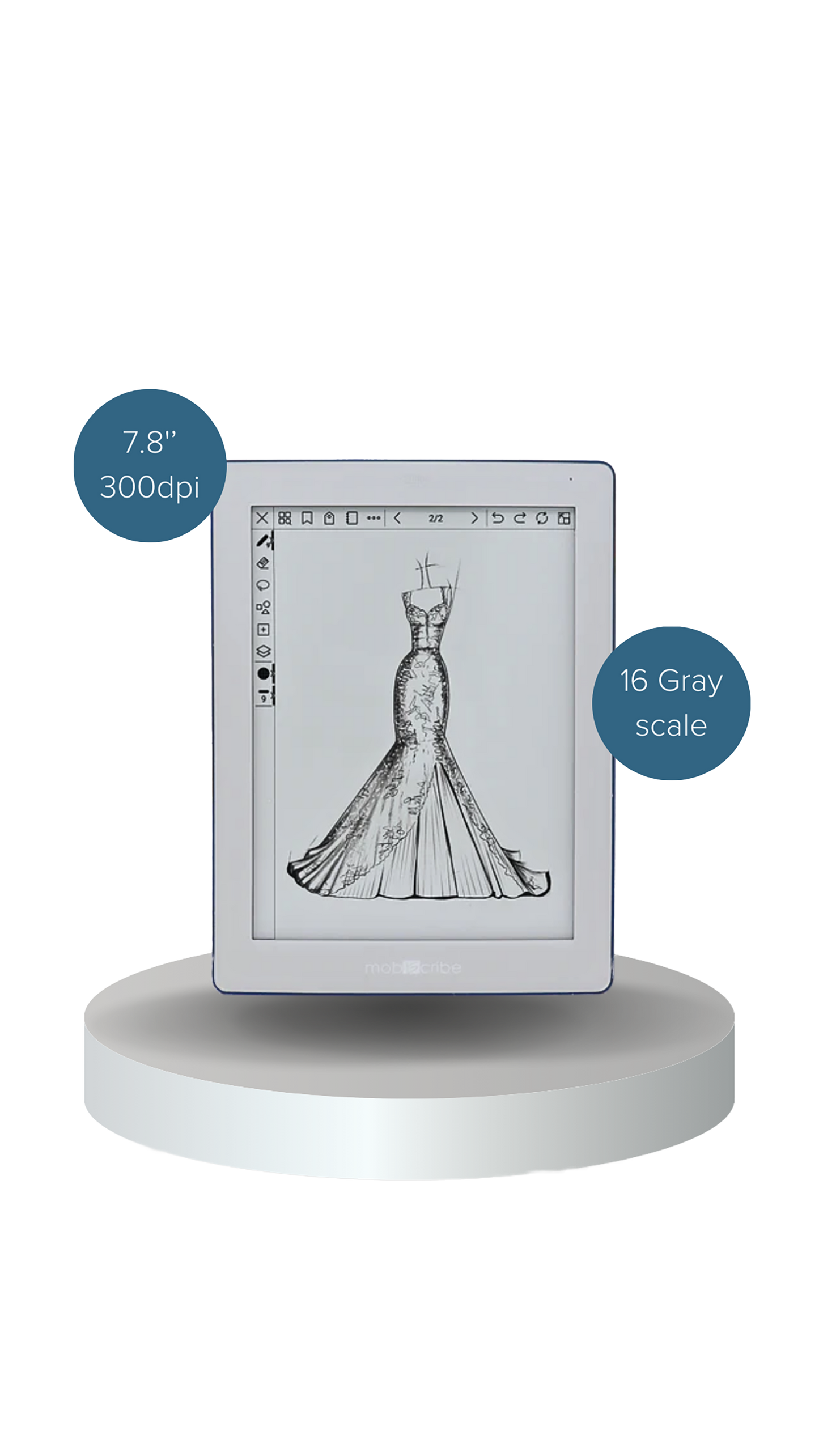 The Wave - B&W | 7.8"